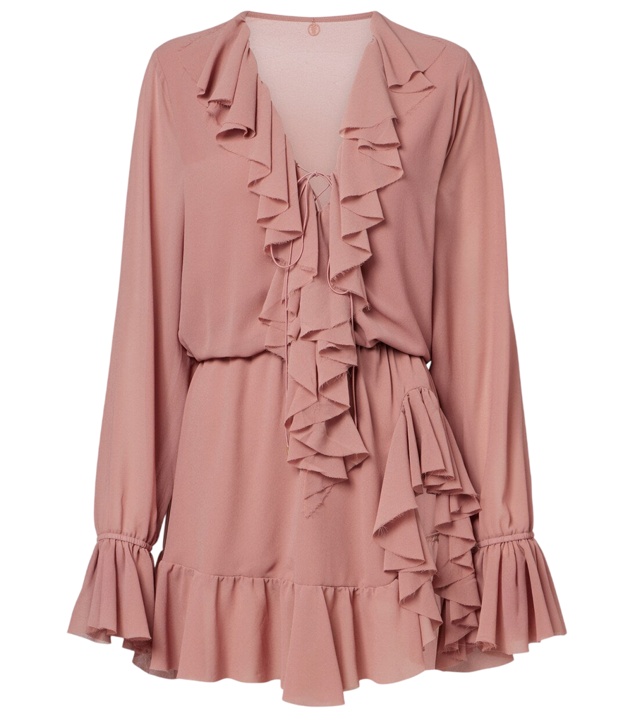 Bananhot Bellen ruffled minidress