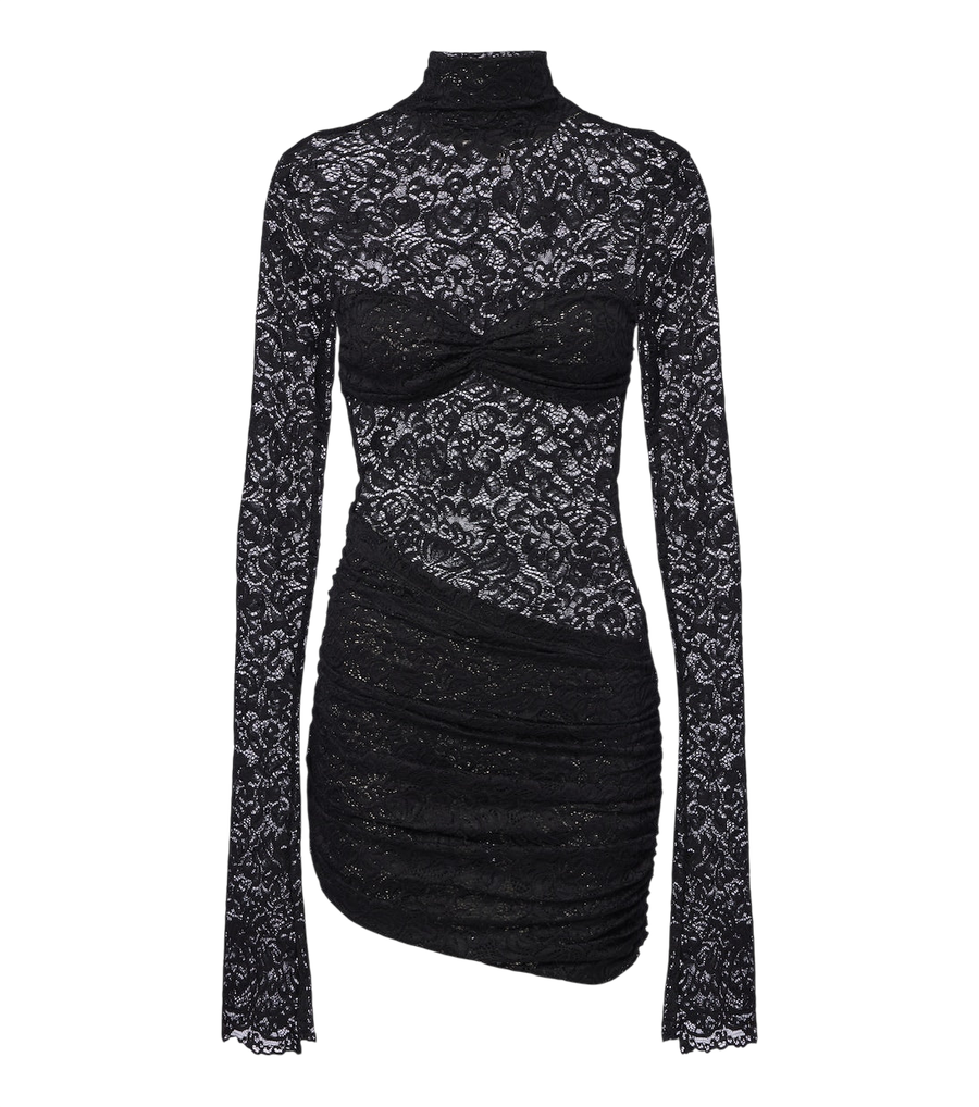 Bananhot Francisca ruched lace minidress
