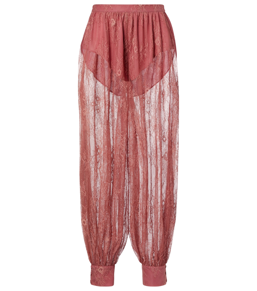 Bananhot Kendall sheer lace balloon pants