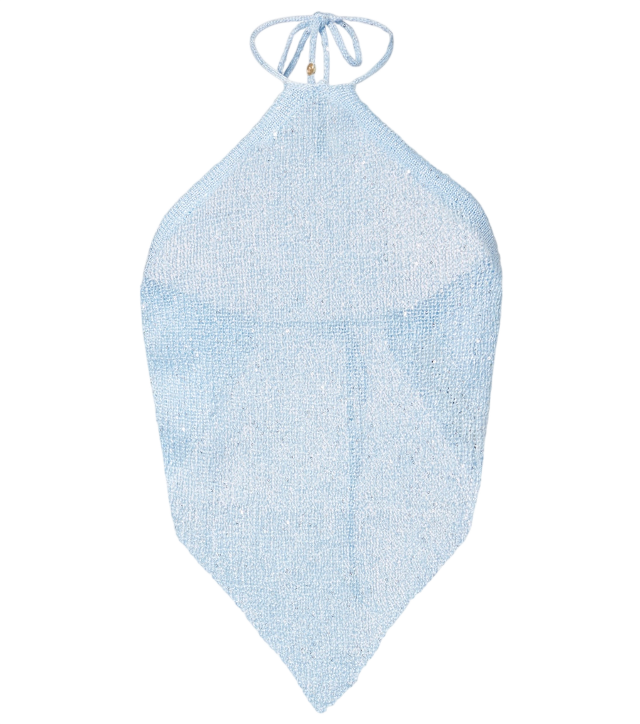 Top de cuello halter con lentejuelas Liz de Bananhot