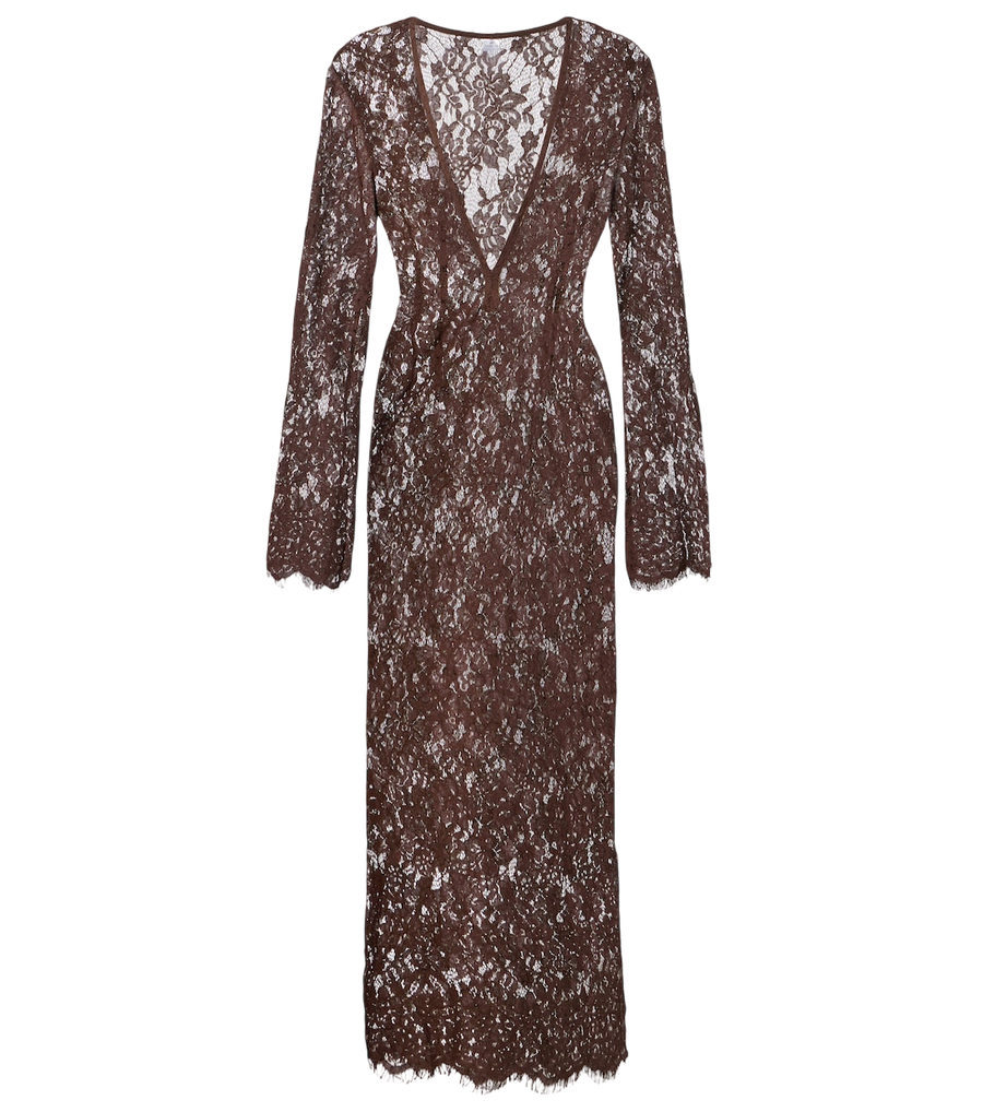 Bananhot Millie cotton and silk lace maxi dress