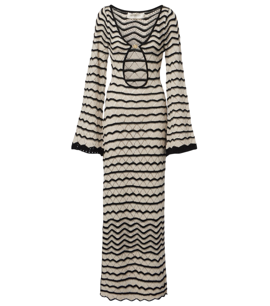 Bananhot Rey crochet cotton-blend maxi dress