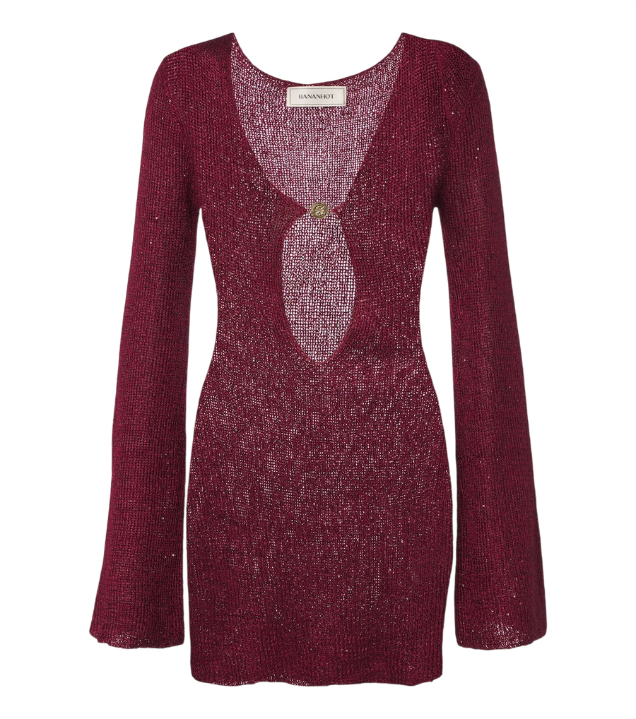 Bananhot Miniabito Rey in maglia con paillettes