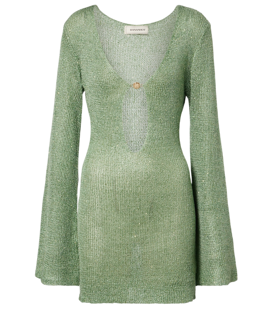 Minirobe en maille à sequins Rey de Bananhot
