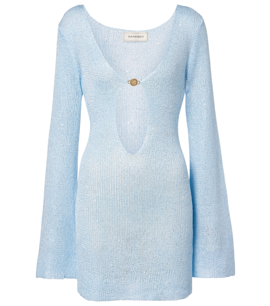 Minirobe en maille à sequins Rey de Bananhot