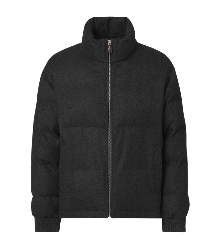 Berluti Herringbone wool puffer jacket