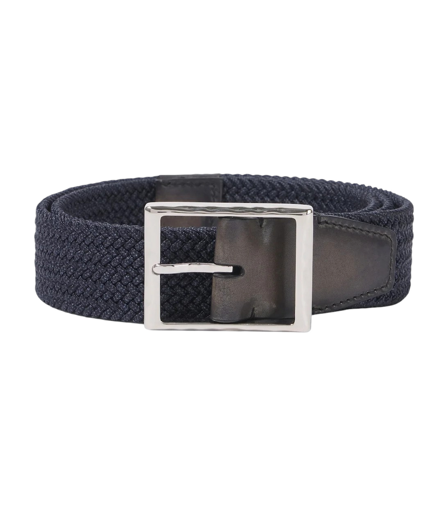 Berluti Leather-trimmed belt