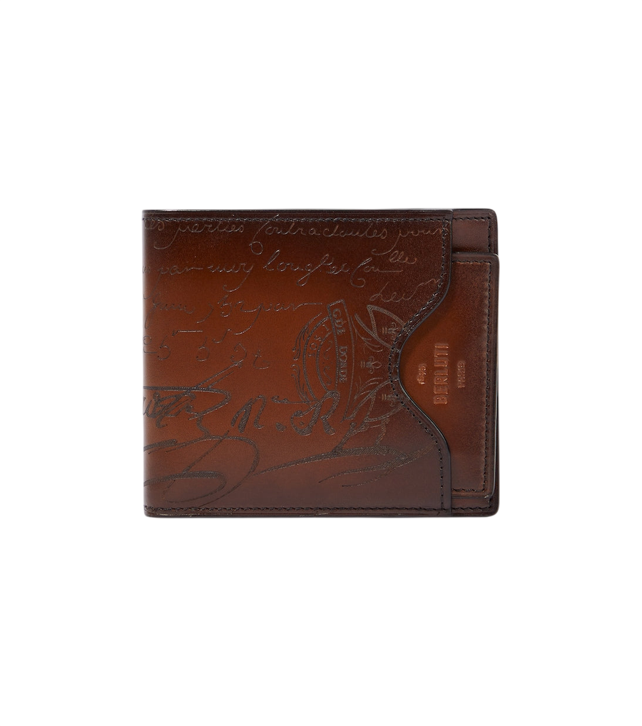 Berluti Makore 2-in-1 Scritto leather Wallet
