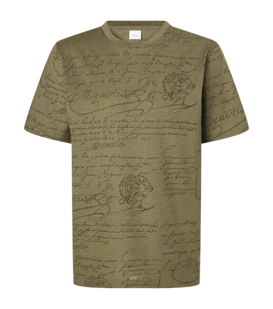 Berluti Printed cotton jersey T-shirt
