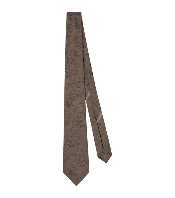 Berluti Printed silk tie