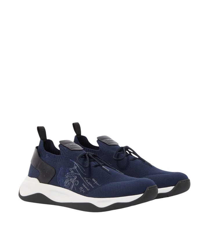 Berluti Shadow leather-trimmed knitted sneakers [white-bg-processed] 1786494021056