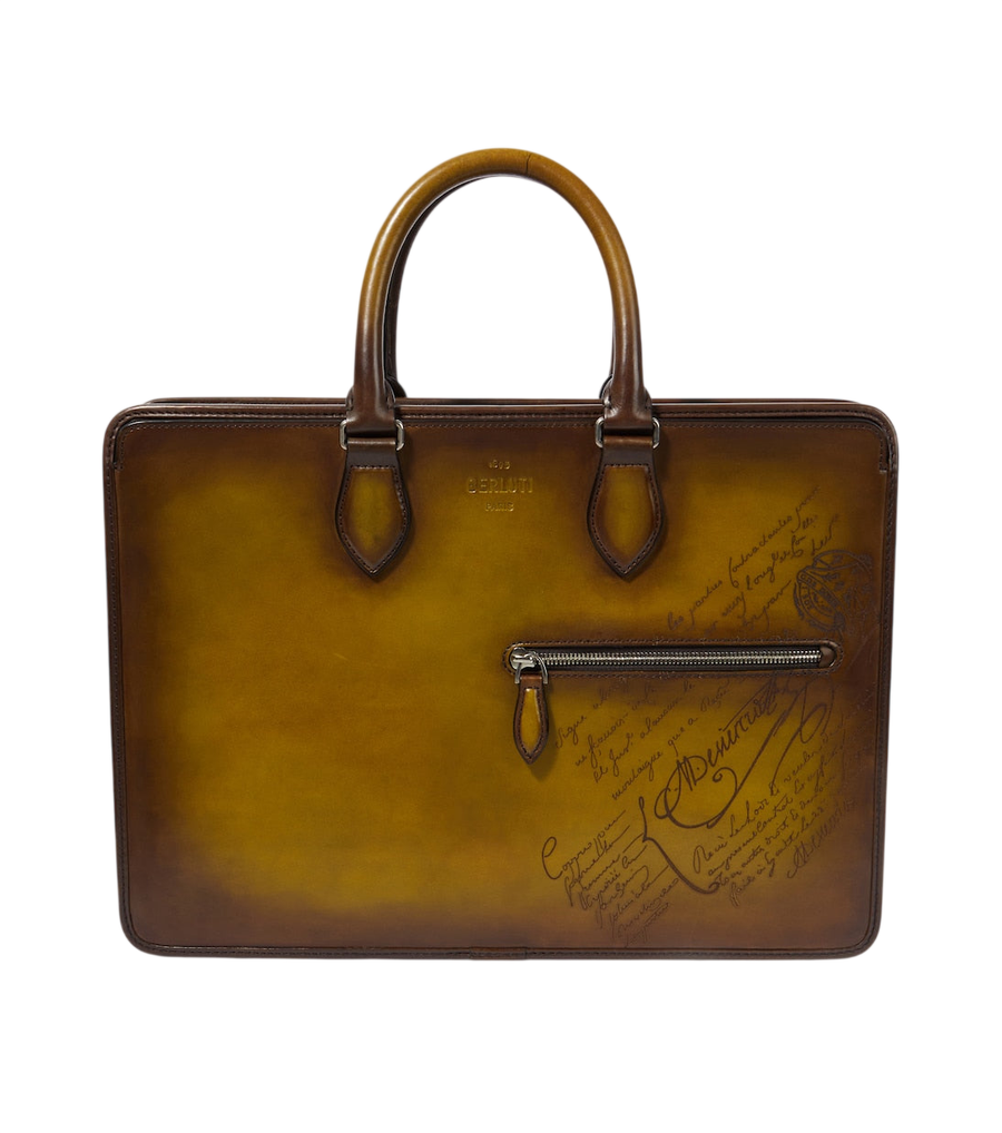Berluti Un Jour Scritto leather briefcase