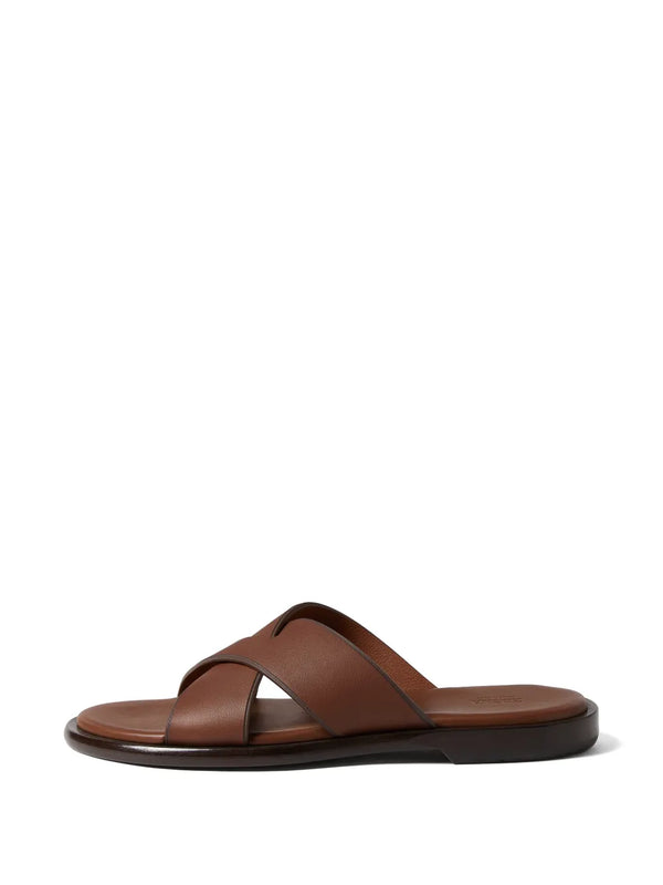 Zegna criss-cross leather sandals