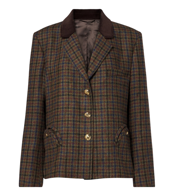 Blazé Milano Amandira Shelley checked virgin wool blazer