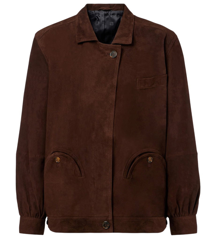 Blazé Milano Cleo suede bomber jacket