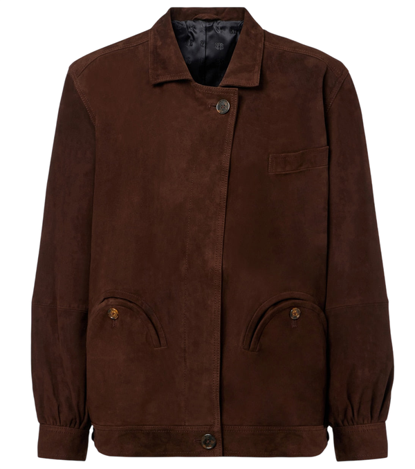 Blazé Milano Cleo suede bomber jacket