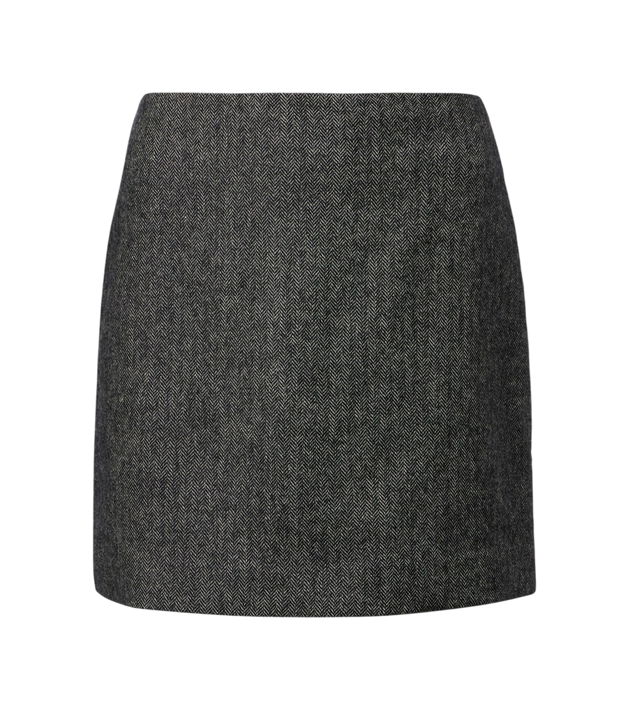 Blazé Milano Coci herringbone wool-blend miniskirt