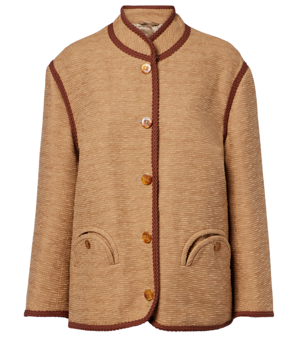 Blazé Milano Curly cotton and linen-blend jacket