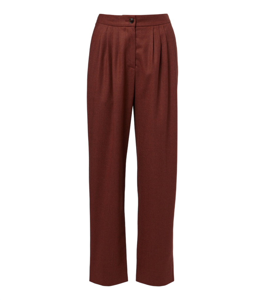 Blazé Milano Fox wool and cashmere straight pants