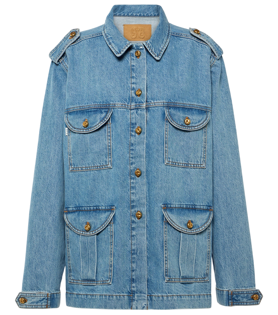 Blazé Milano Sahariana oversized denim jacket