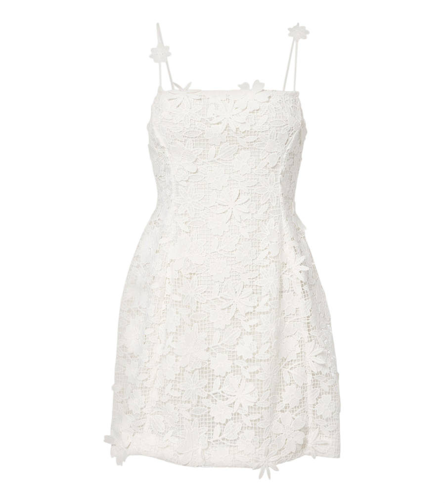 Blumarine Guipure lace minidress