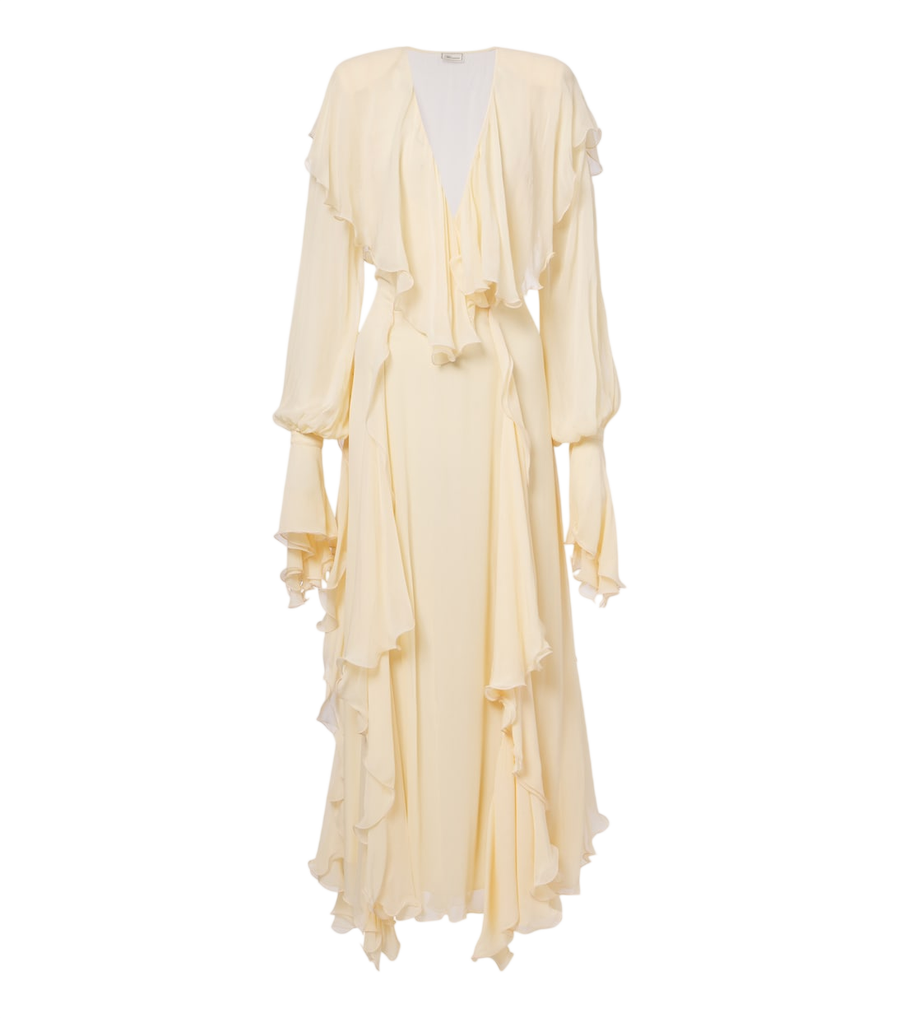 Maxivestido con volantes de Blumarine