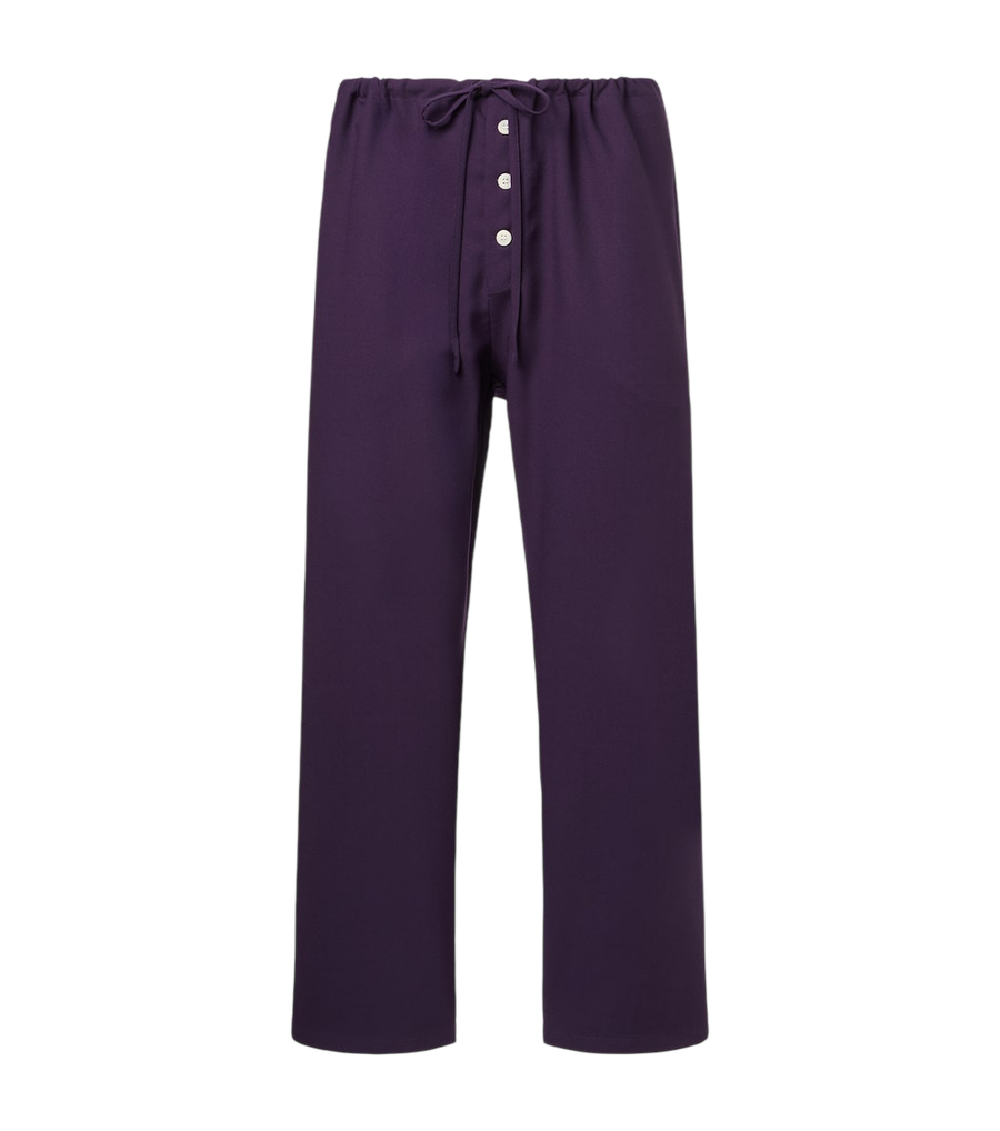 Bode Astor wool wide-leg pants