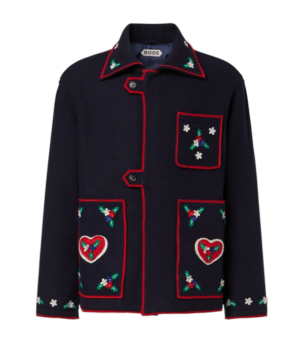 Bode Carroll embroidered wool jacket