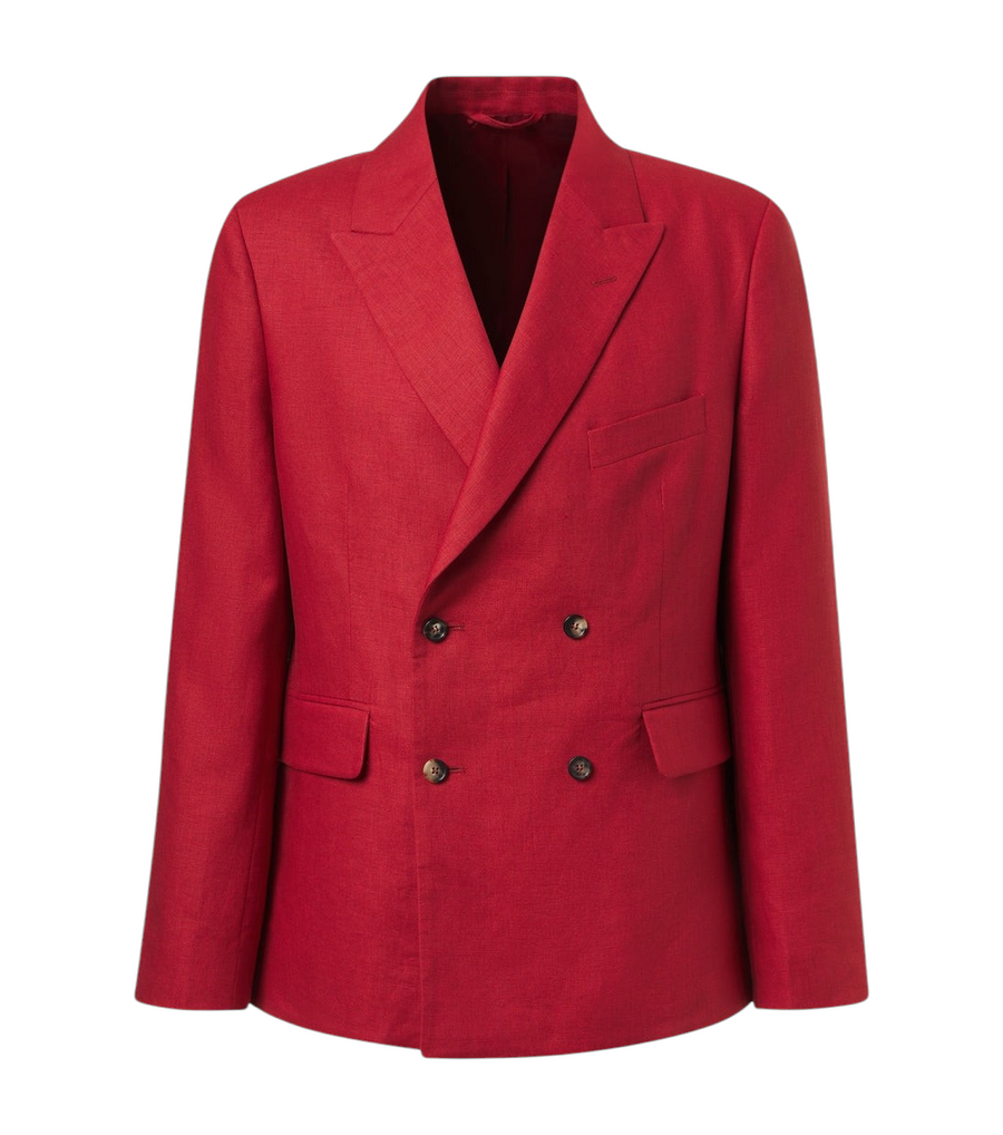 Bode Double-breasted linen blazer