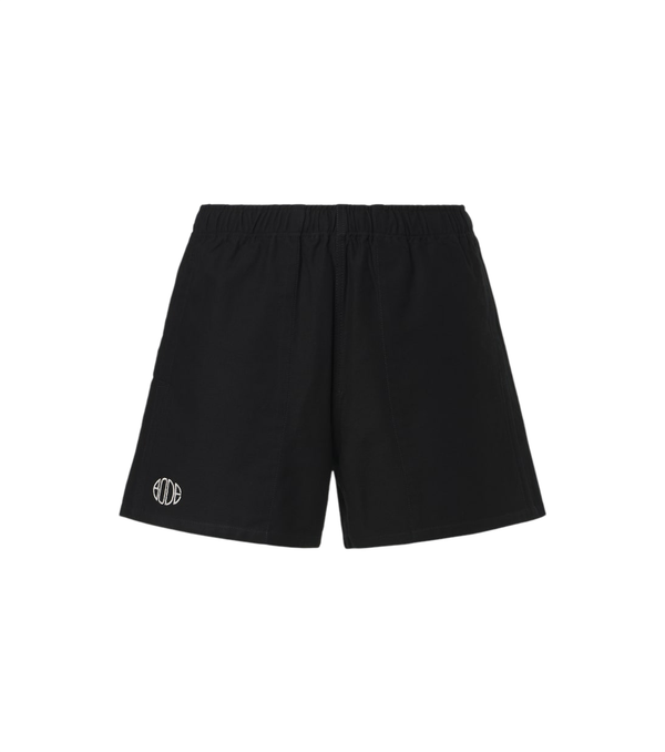 Bode Pantaloncini Bermuda in twill di cotone con logo