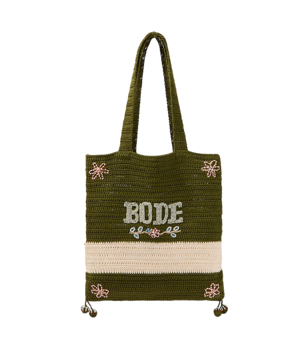 Bolso tote de crochet con cuentas Bode Marsh