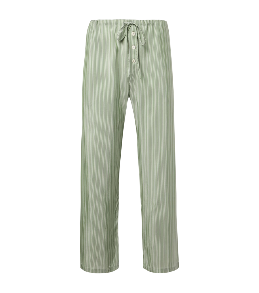 Bode Sylvan striped silk straight pants