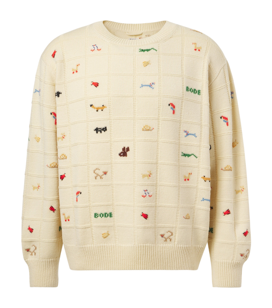 Bode Zoologist wool and alpaca sweater