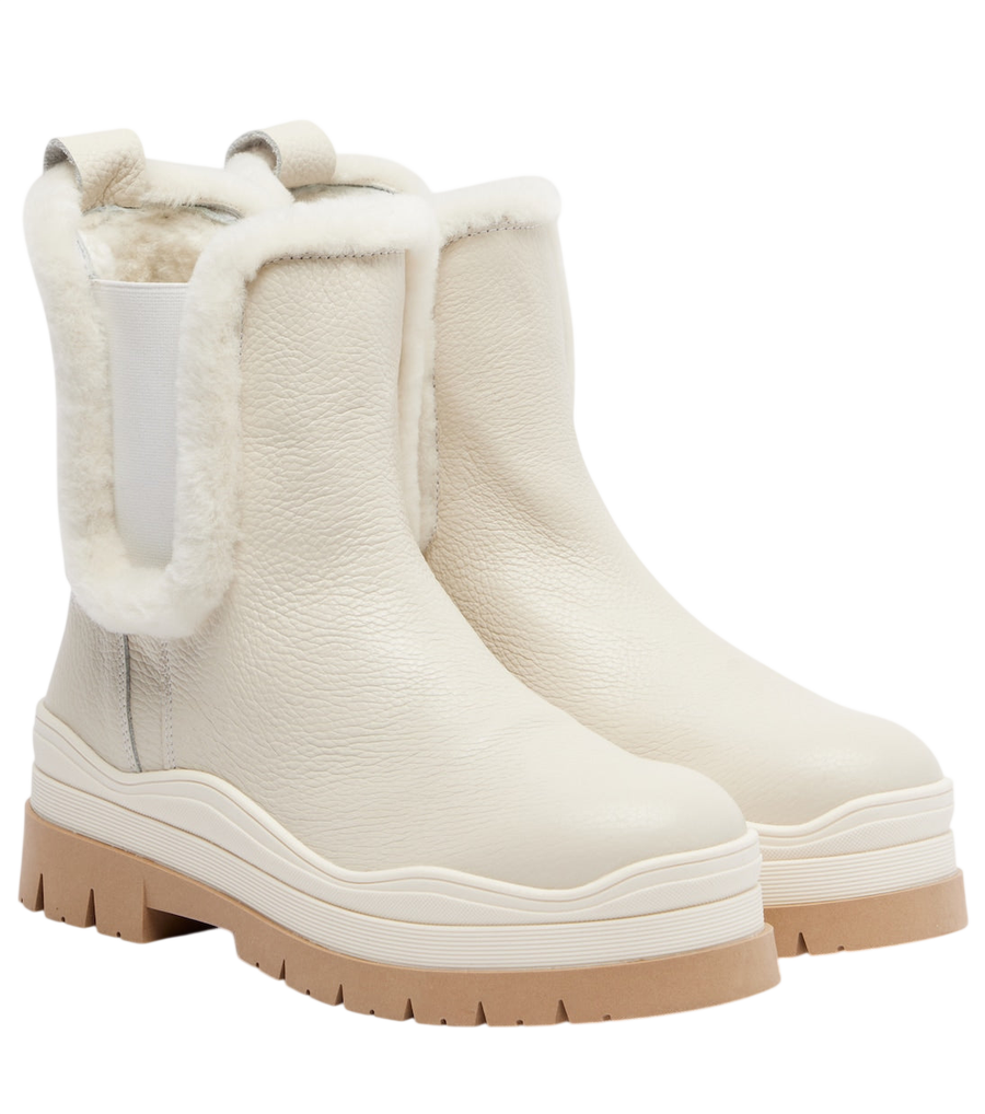 Bogner Arosa shearling-lined leather ankle boots