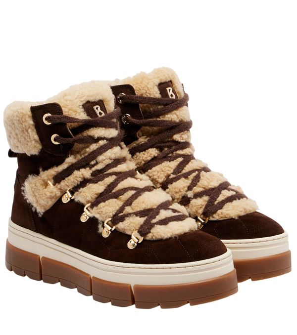 Bogner Vaduz suede and shearling ankle boots
