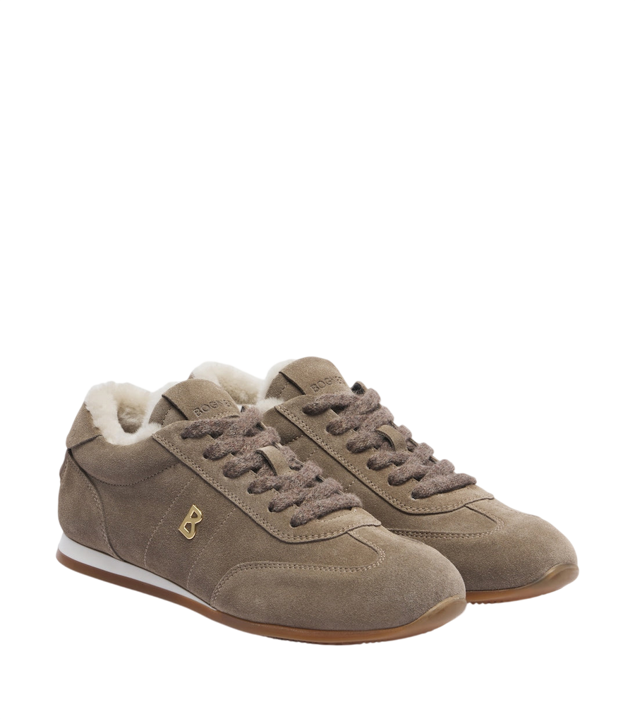 Bogner Valencia shearling-lined suede sneakers