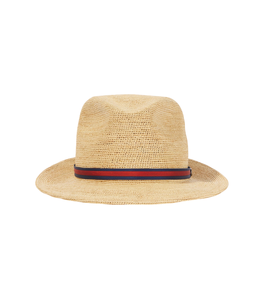 Borsalino Argentina crochet straw Panama hat