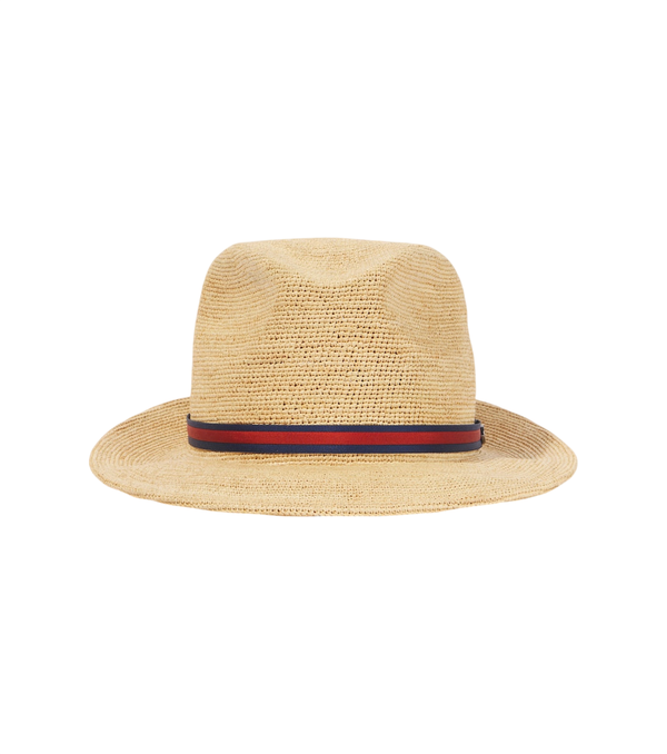 Borsalino Argentina cappello Panama di paglia all'uncinetto