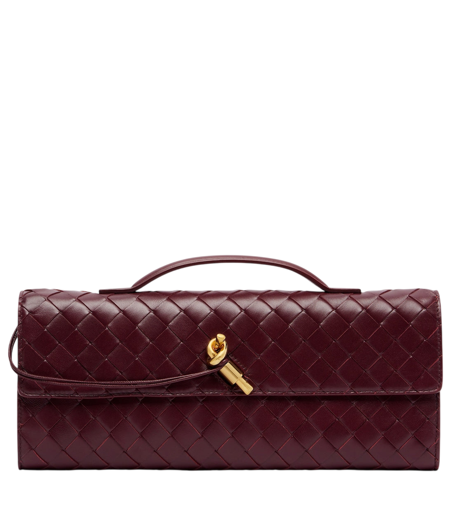 Bottega Veneta Andiamo Intrecciato leather clutch