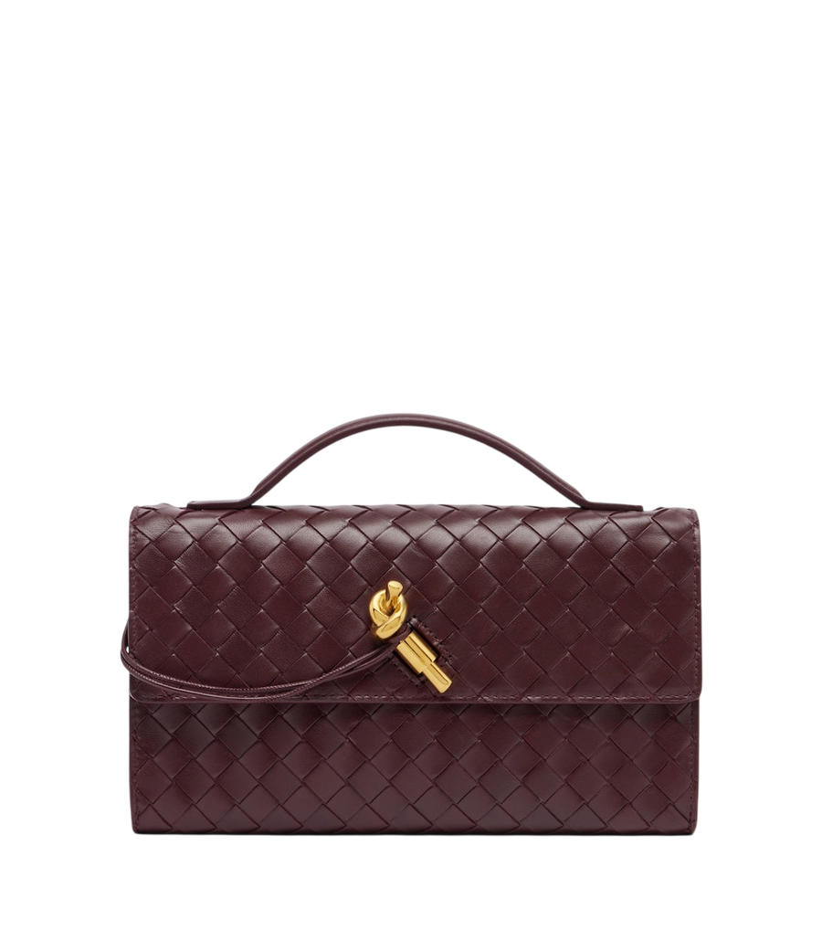 Clutch Bottega Veneta Andiamo de piel Intrecciato