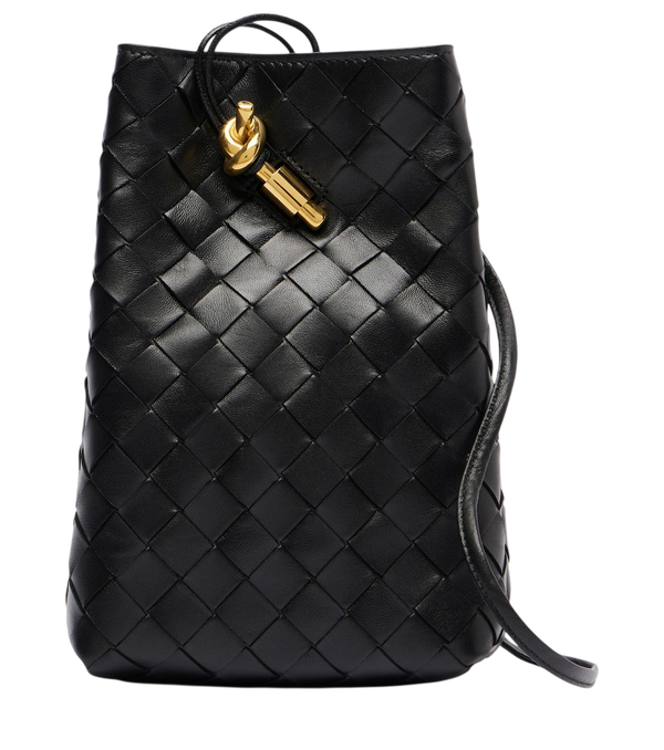 Bottega Veneta Andiamo Intrecciato leather phone pouch