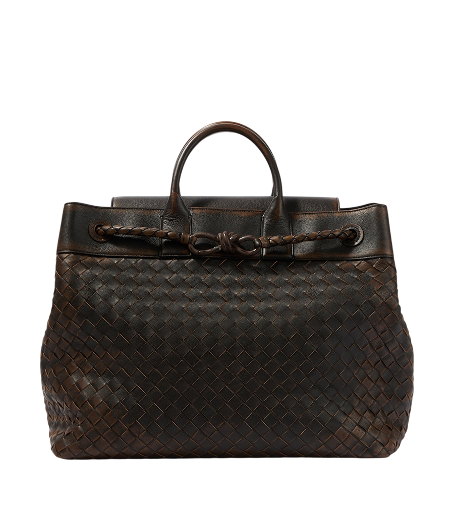 Bottega Veneta Andiamo Voyager Intrecciato leather tote bag