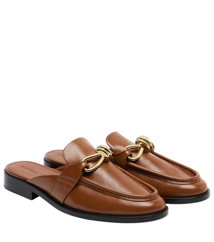 Bottega Veneta Astaire Knot leather mules