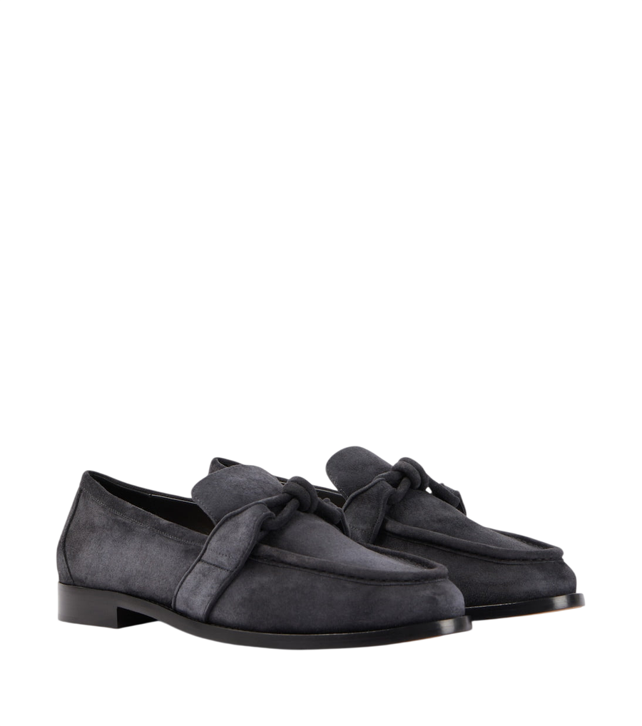 Bottega Veneta Astaire Knot suede loafers