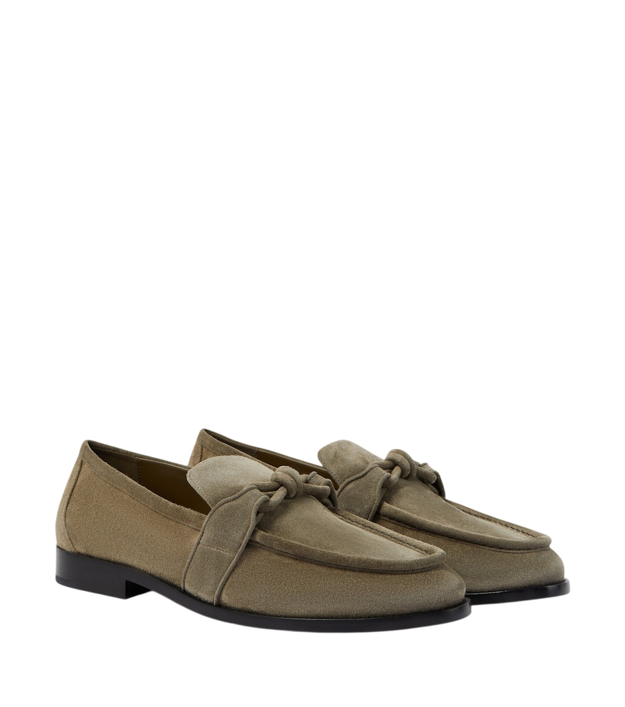 Bottega Veneta Astaire Knot suede loafers
