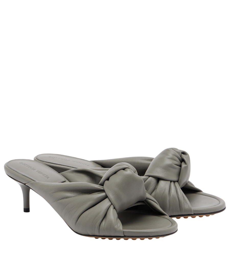Bottega Veneta Cherry Knot leather mules