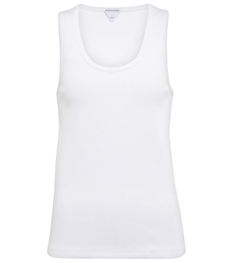 Camiseta de tirantes de mezcla de algodón de Bottega Veneta