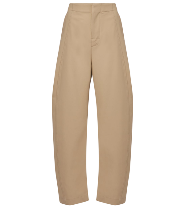 Bottega Veneta Pantaloni a gamba larga in twill di cotone