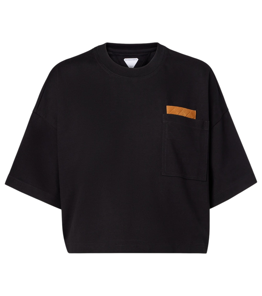 Bottega Veneta Cropped cotton jersey T-shirt