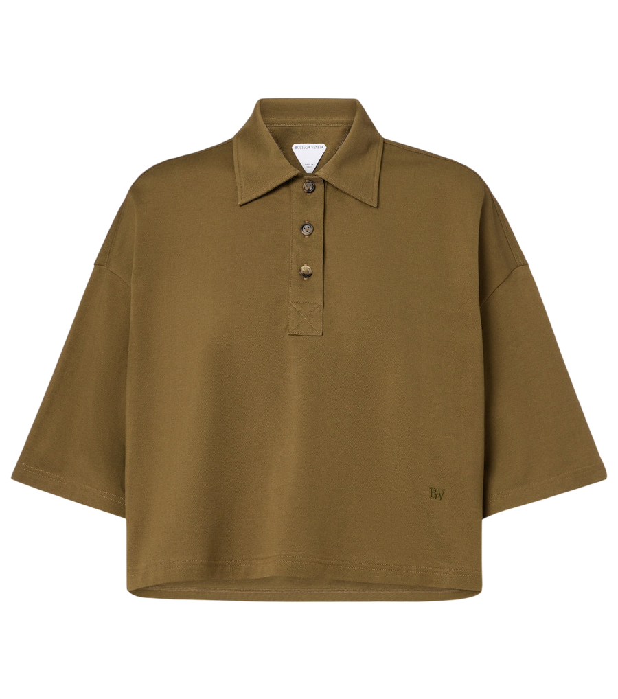 Polo court en coton Bottega Veneta